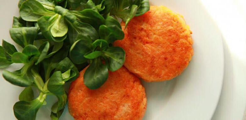 carrot cutlet na may mga herbs para sa mataas na kolesterol